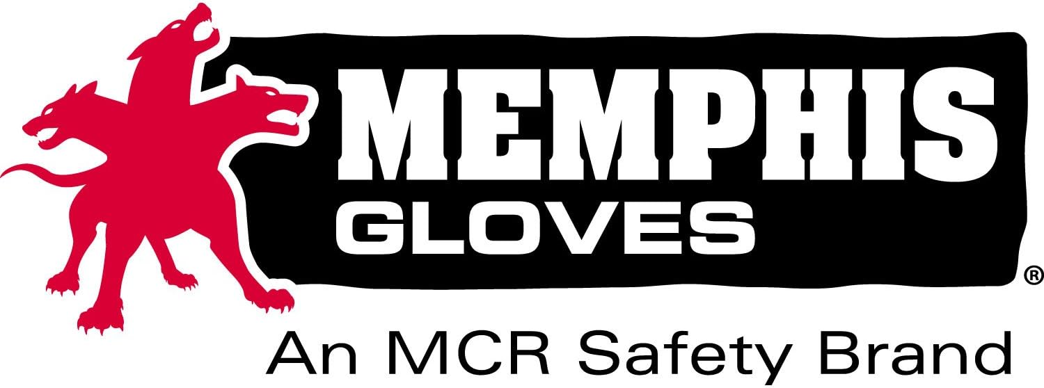 Memphis Glove 9673L Foam Nitrile Gloves Large Black Gray Pack of 12