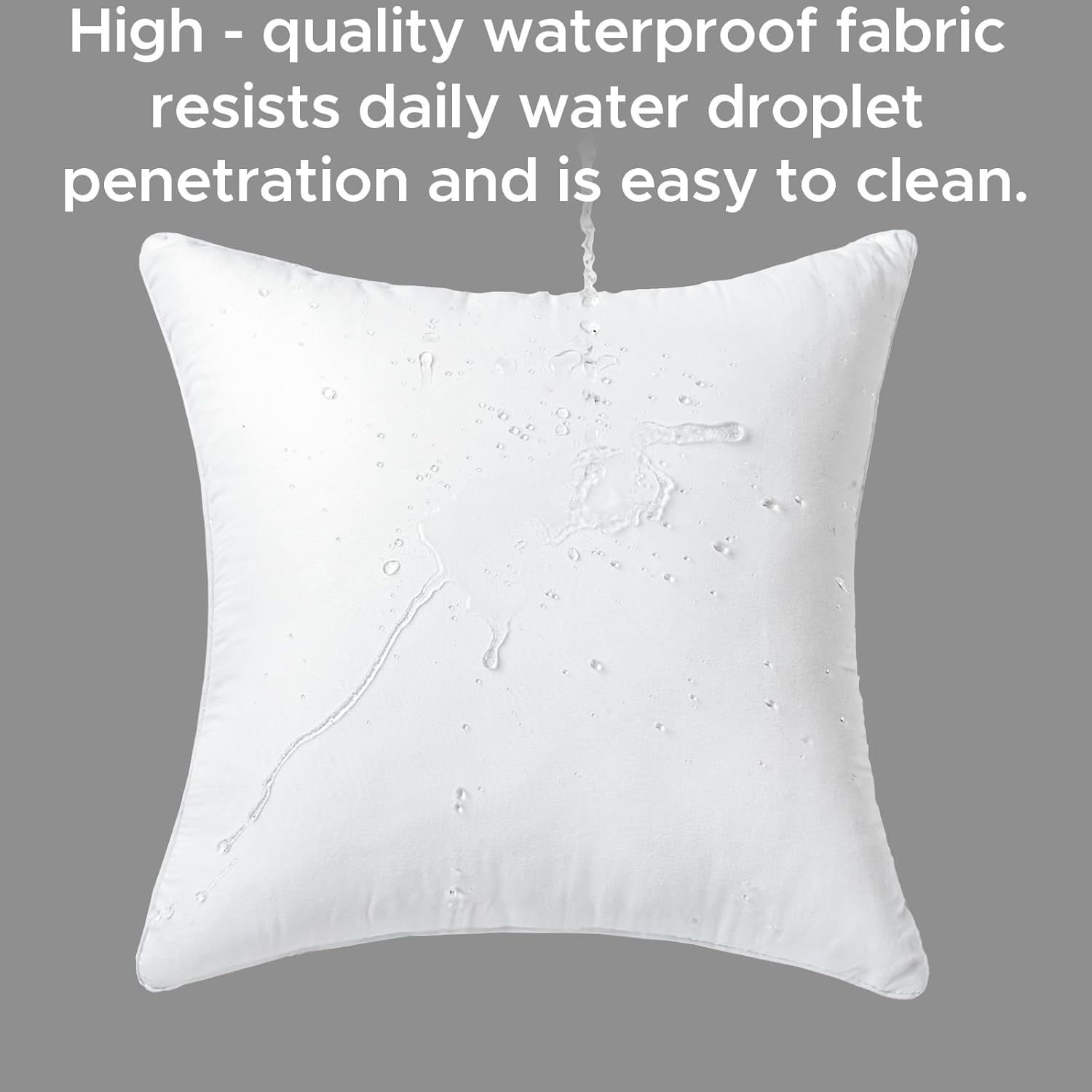 22x22 Waterproof Outdoor Pillow Inserts Set of 2