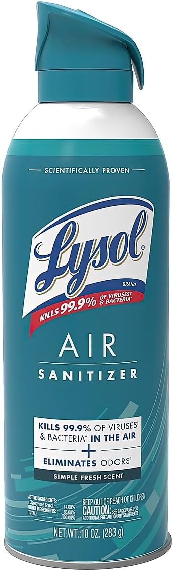 Lysol Air Sanitizer Spray 10 Oz Simple Fresh
