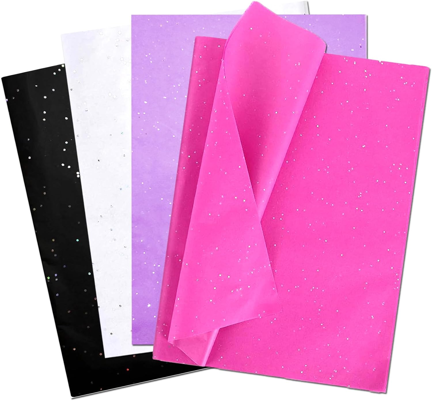 60 Sheets Glitter Tissue Paper Gift Wrap