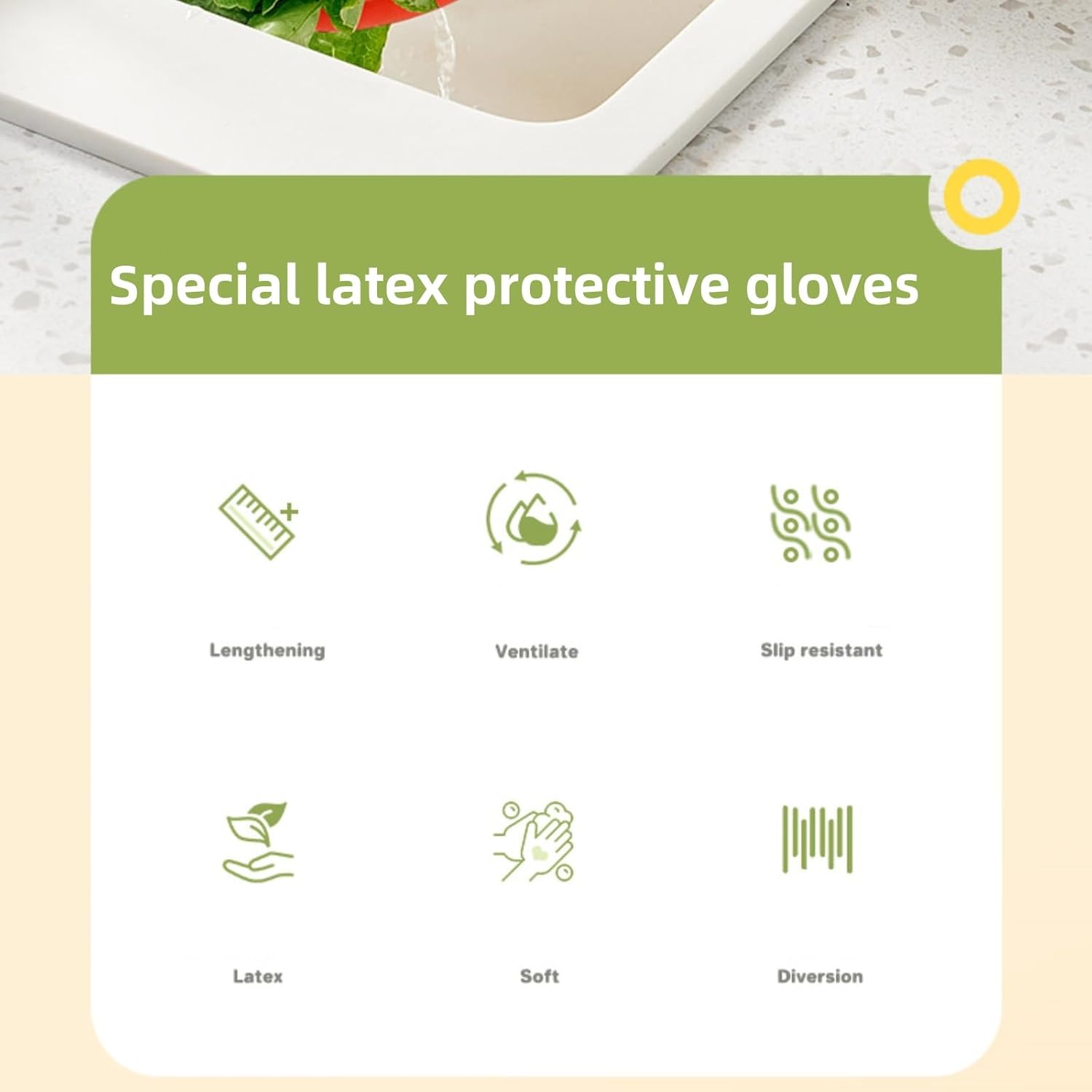 Reusable Latex Cleaning Gloves 10 Pairs Pack 1