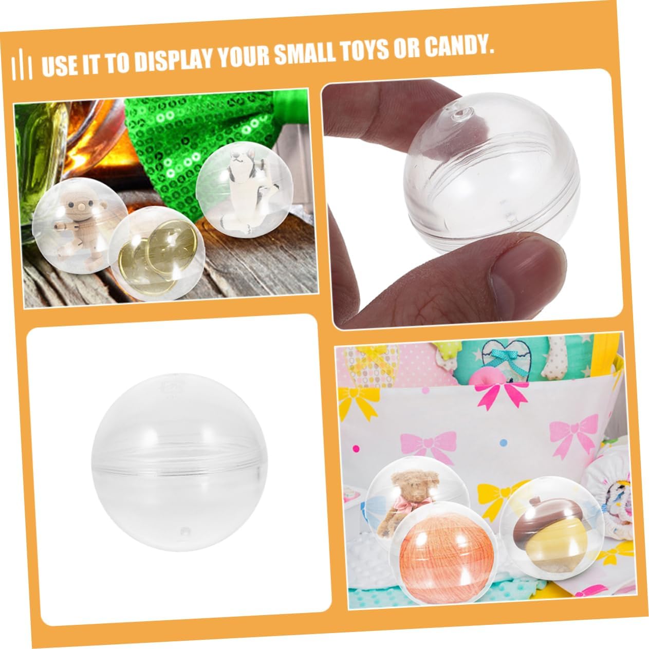 BESTonZON 25pcs Vending Machine Round Fillable Party Favors