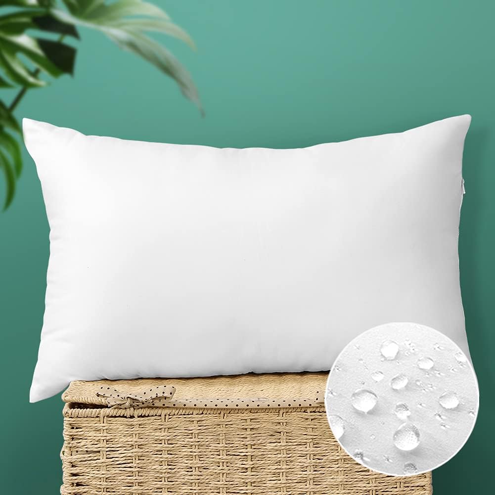 OTOSTAR Outdoor Pillow Inserts 16x24 White