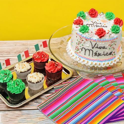Peony Man 50 Pack Mexican Fiesta Cocktail Napkins
