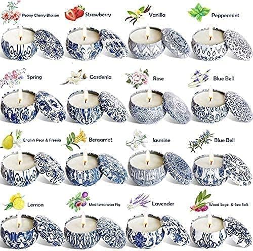 YOROXRG Scented Candles 16 Pack Travel Set