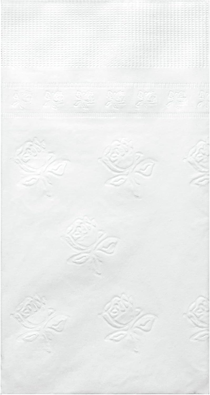 GUSTO 300 Count Paper Napkins - 2 Ply White Disposable Party Napkins