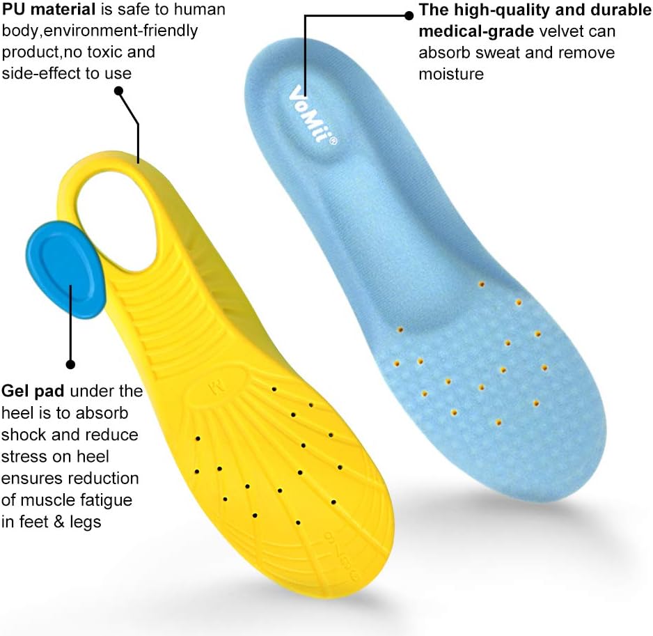 VoMii Memory Foam Insoles for Kids and Women