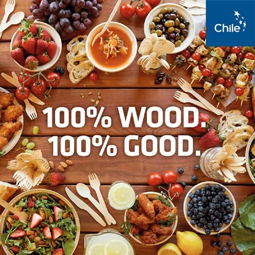 Woodable Disposable Wooden Cutlery Set 65 Inch