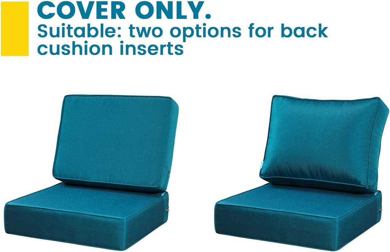 ARTPLAN Outdoor Deep Seat Slipcovers for Patio Furniture