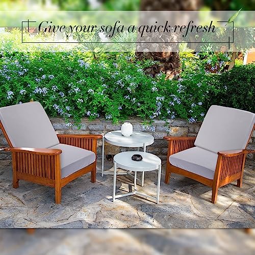 Newwiee 8Pcs Stretch Outdoor Cushion Covers