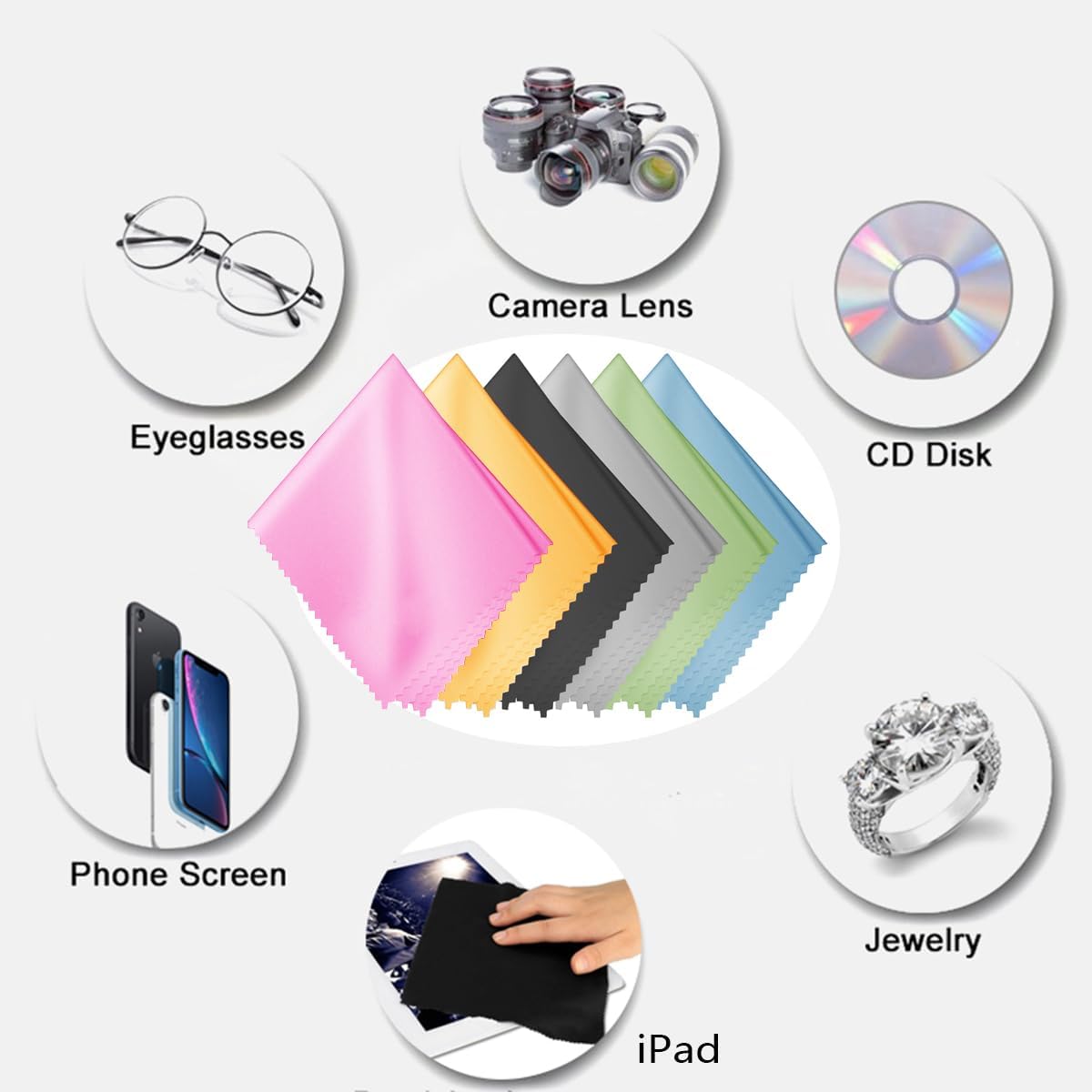Premium Microfiber Cleaning Cloths 12 pcs