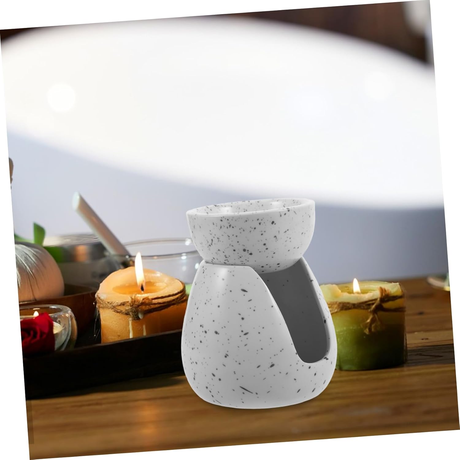 VOSAREA Ceramic Tealight Candle Holder Aromatherapy Diffuser