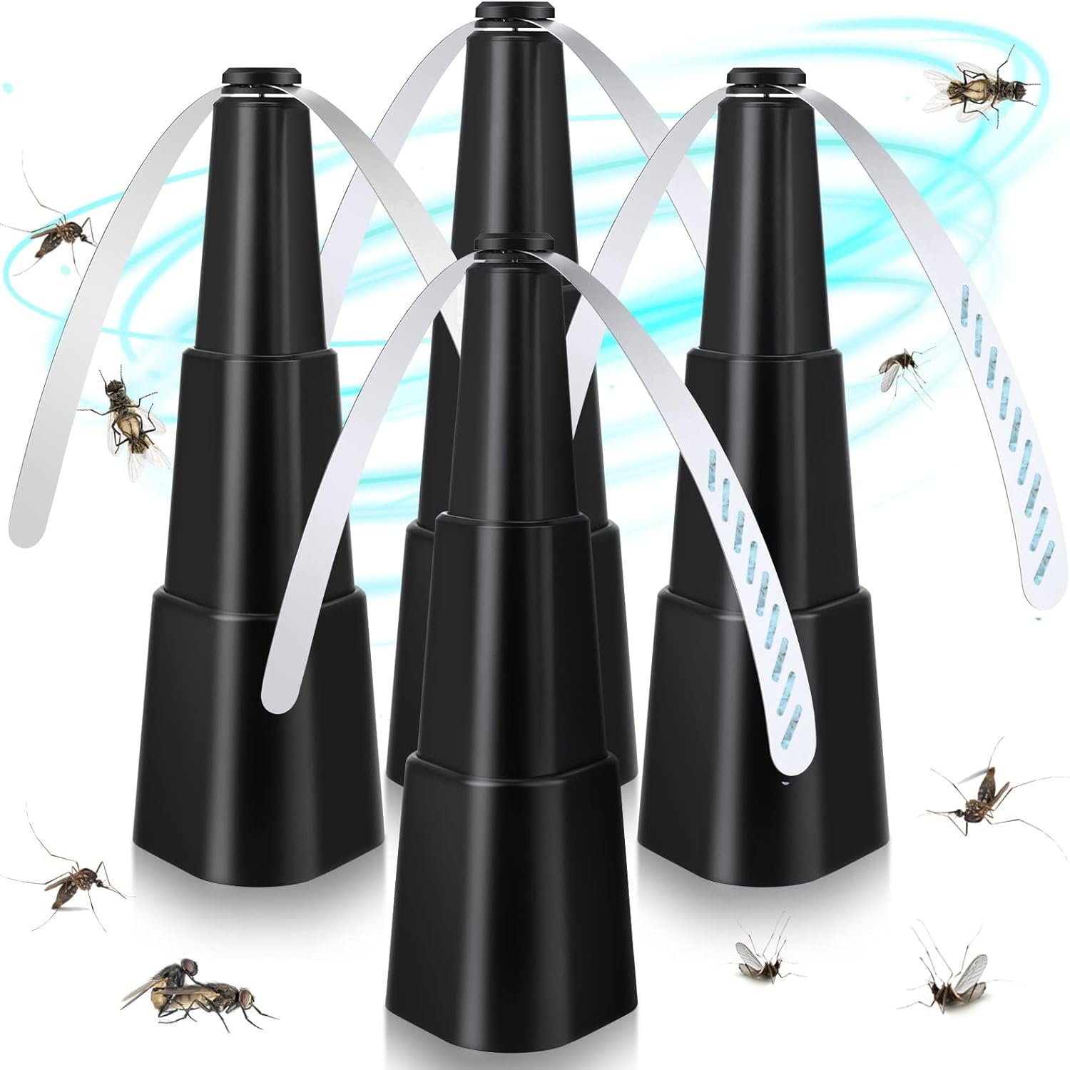 PIMAG Fly Fans for Tables 4-Pack Battery Powered