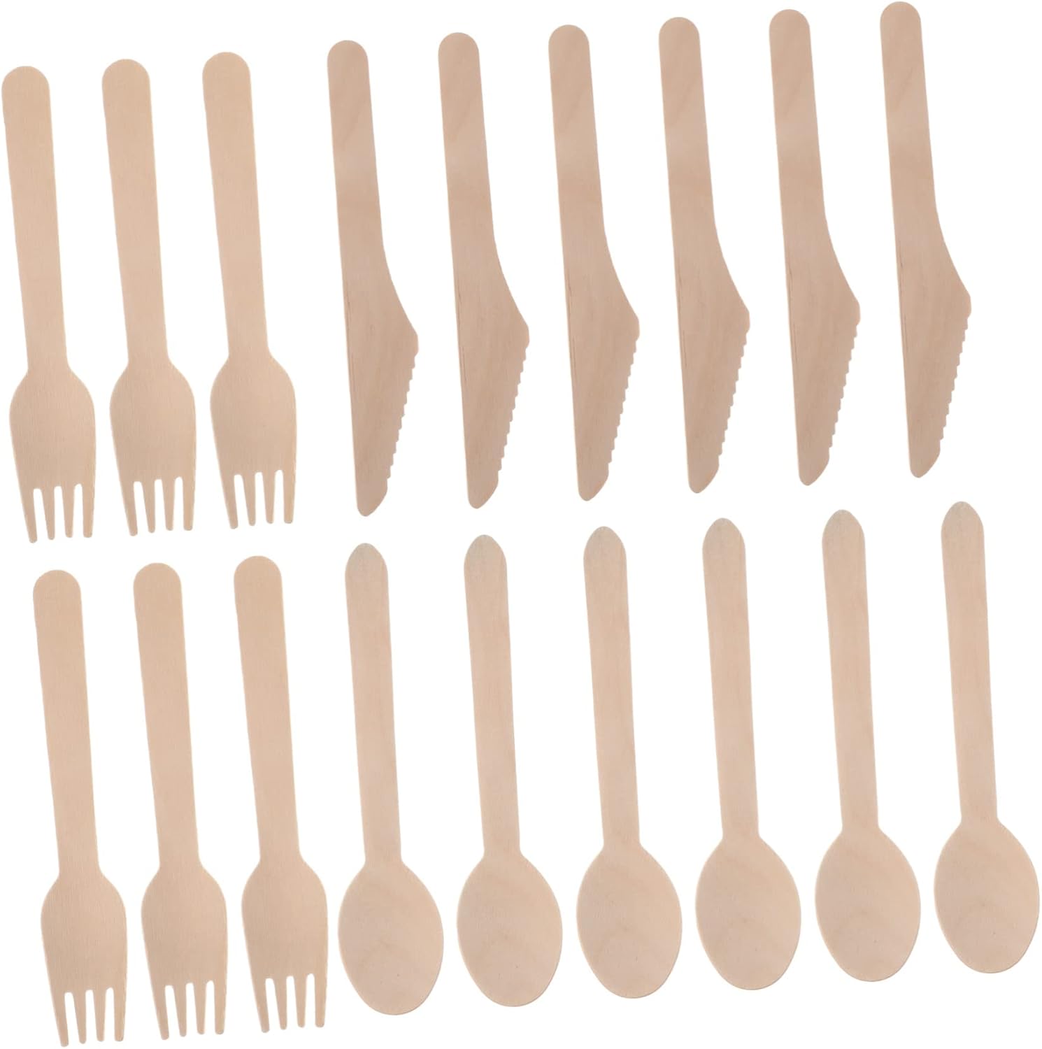 Ciieeo 6 Piece Cutlery Set for Parties Events and Gatherings