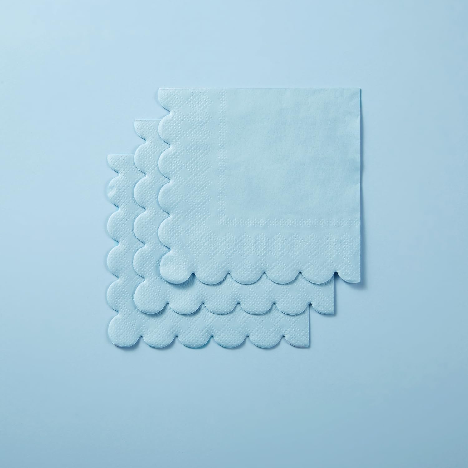 200 Pack Light Blue Cocktail Napkins 5x5
