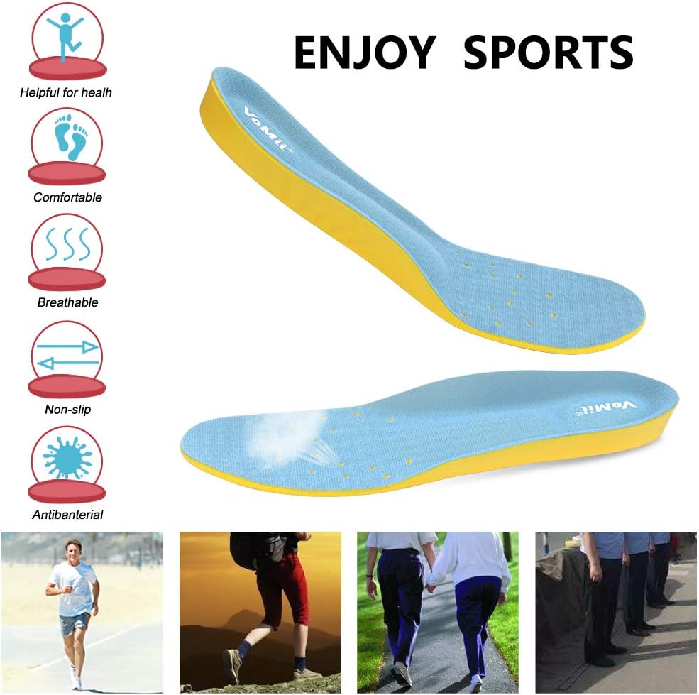 VoMii Memory Foam Insoles for Kids and Women