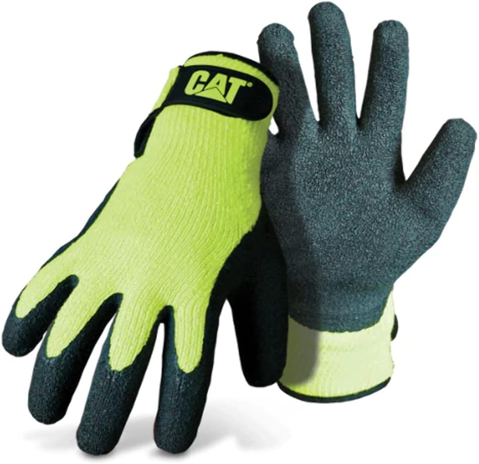 CAT017417J High-Vis String Knit Gloves