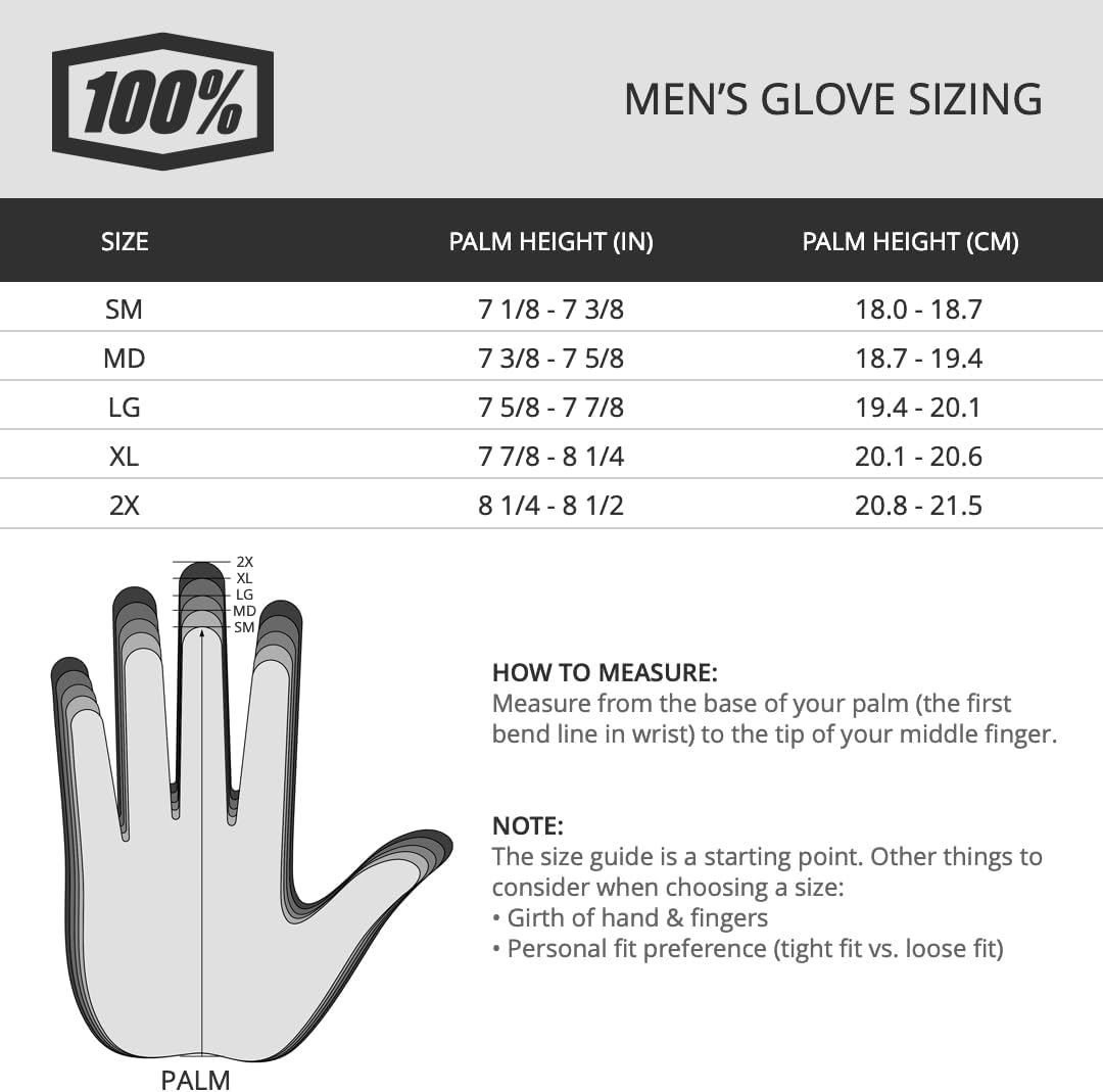 100 Sling Mountain Biking Gloves for Men