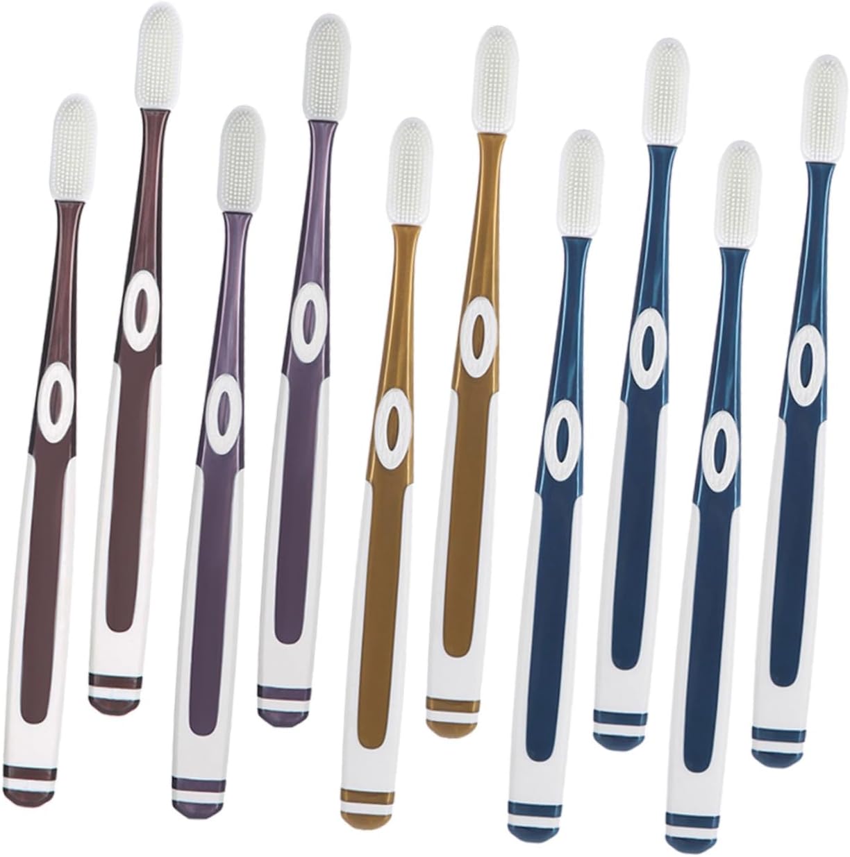 10pcs Soft Nano Toothbrush Heads Set for Sensitive Gums