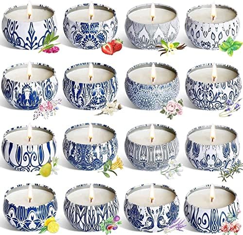 YOROXRG Scented Candles 16 Pack Travel Set