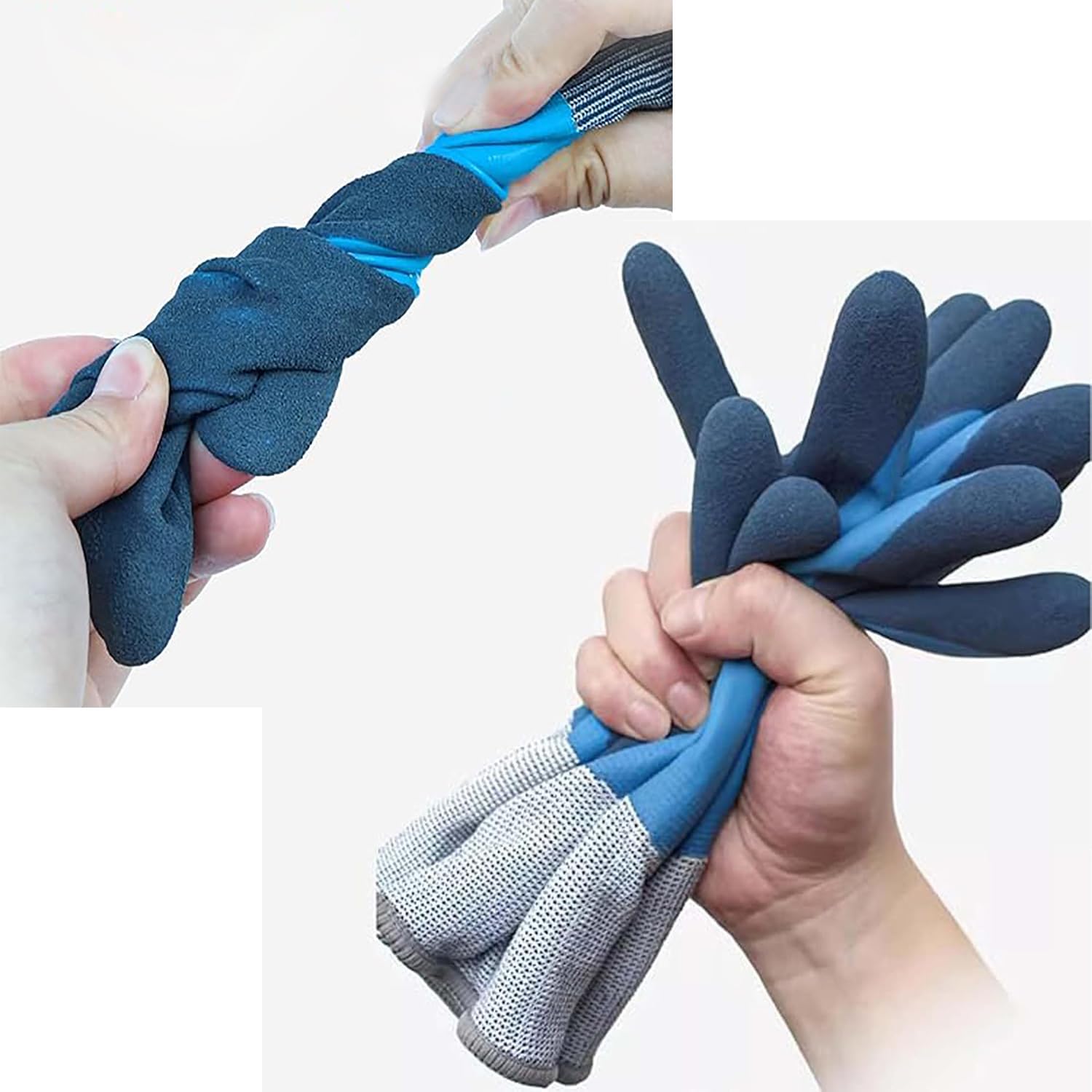 Winter Latex Gloves Fully Soaked for Cold Weather