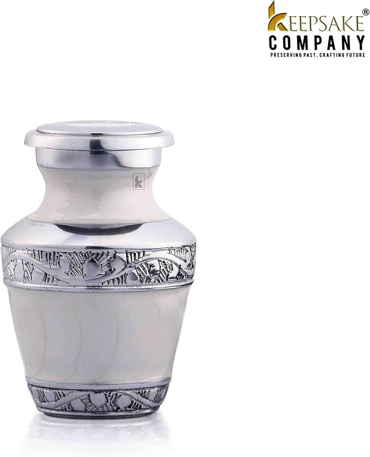 Little Urns for Human Ashes White - Small Urn for Cremation