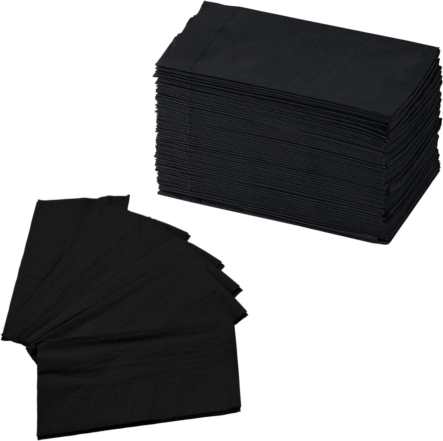 Perfectware 2 Ply Black Dinner Napkins 125 Pack