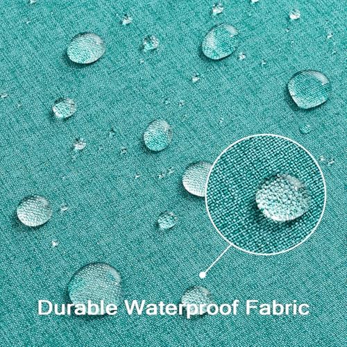 ANRODUO Set of 2 Waterproof Pillow Covers Turquoise