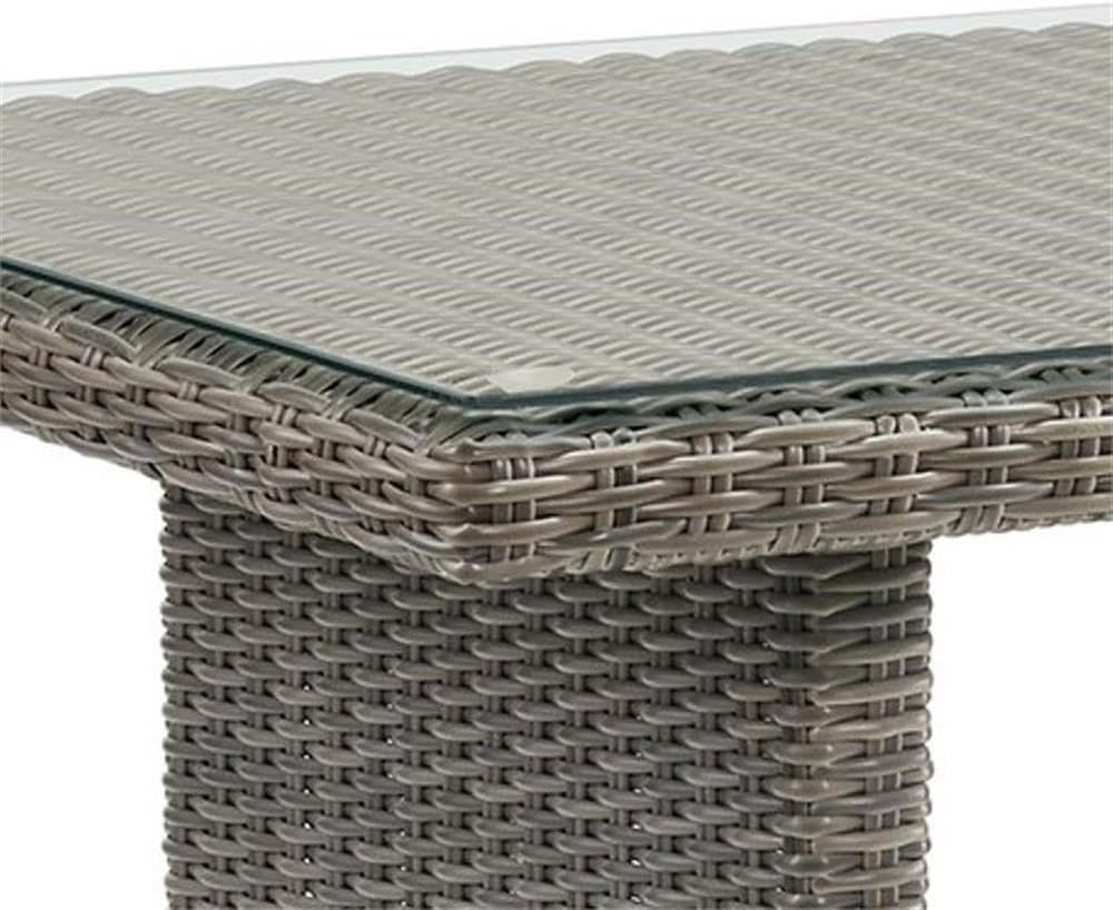 Asti 3-Piece Outdoor Dining Set - Weather-Resistant Wicker and Aluminum Frame