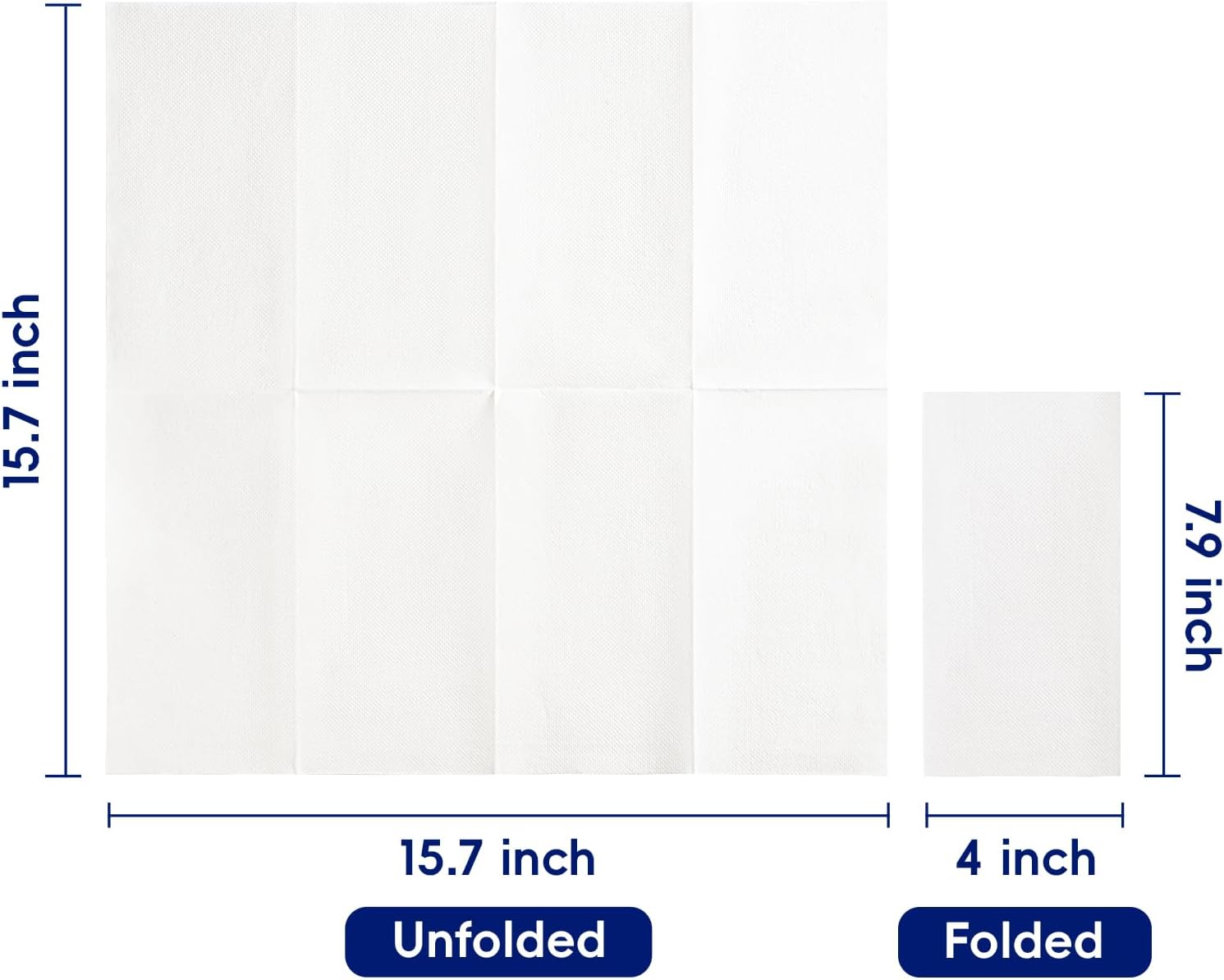 JOLLY CHEF 400 Pack Disposable Paper Napkins