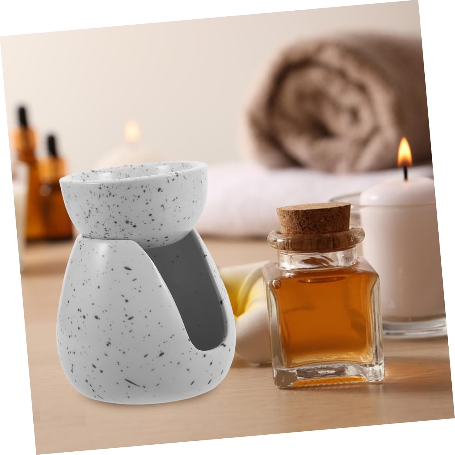 VOSAREA Ceramic Tealight Candle Holder Aromatherapy Diffuser