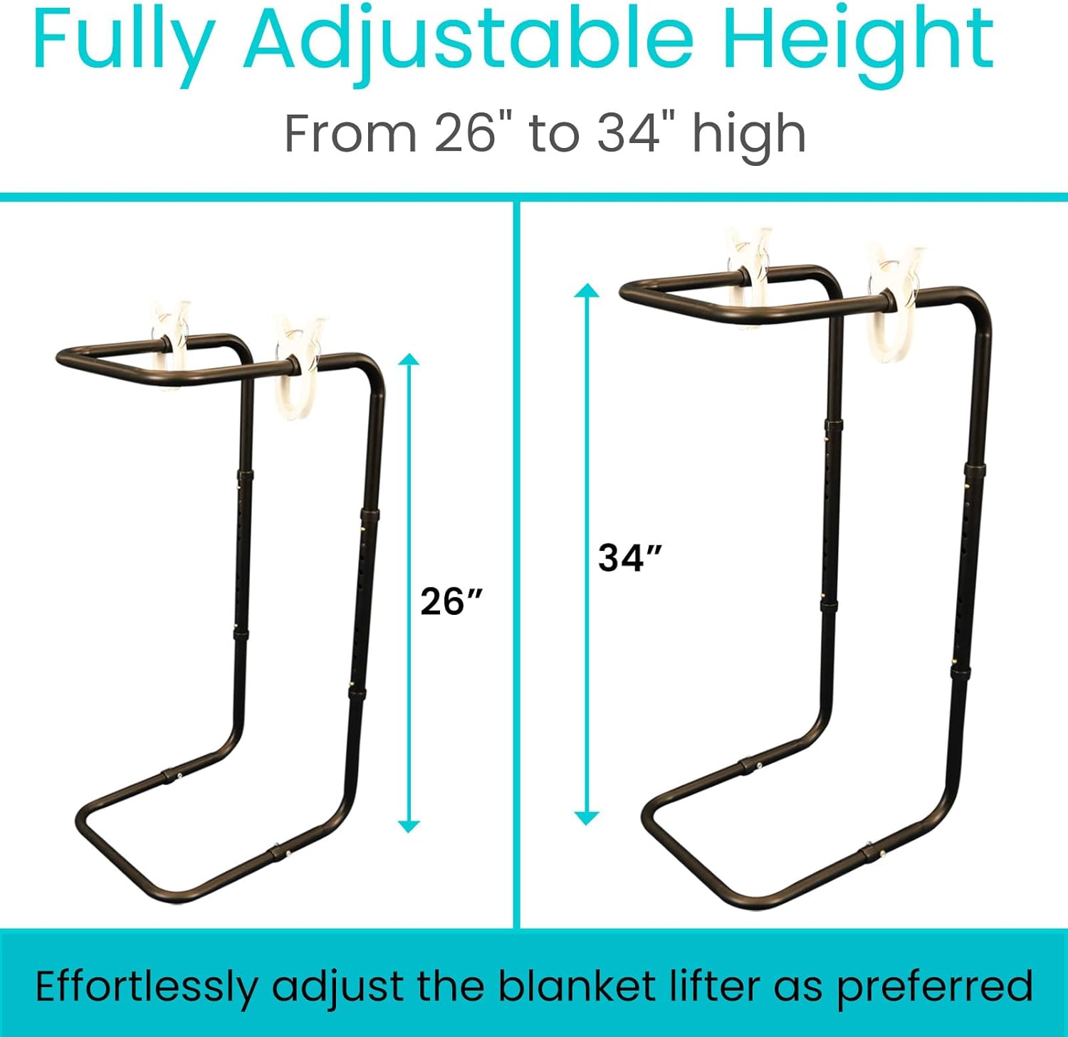 Vive Adjustable Blanket Lifter for Feet 26-34 Inches