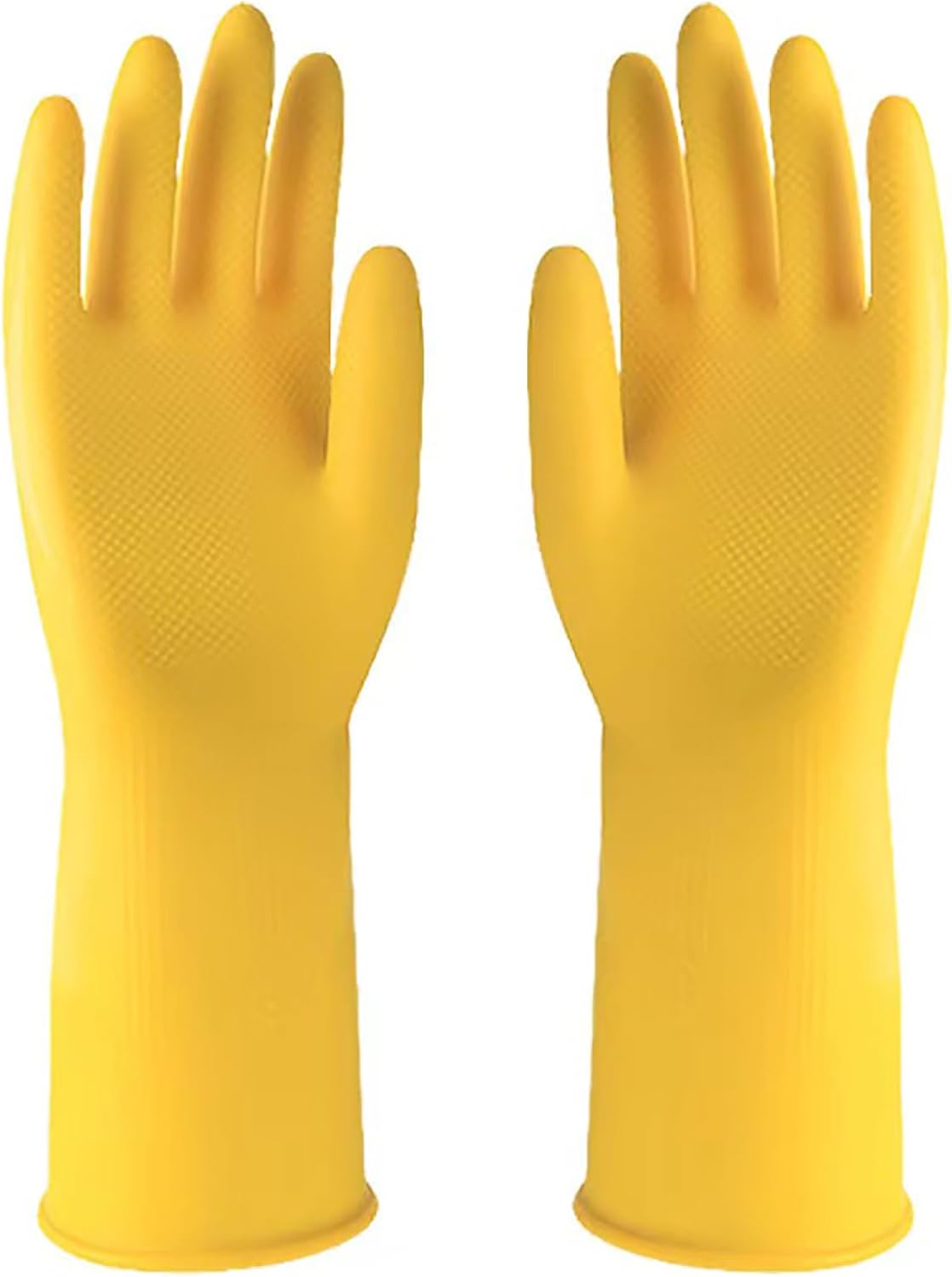 2 Pairs of Rubber Cleaning Gloves for Household Use