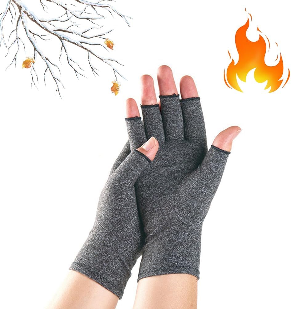 One Compress Bamboo Arthritis Gloves for Comfort and Flexibility