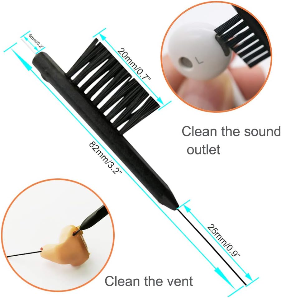 8-Piece Hearing Aid Cleaning Tool Kit with Case