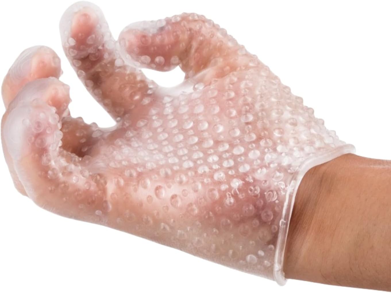N-ING 2x Silicone Massage Glove for Bath and Flirting