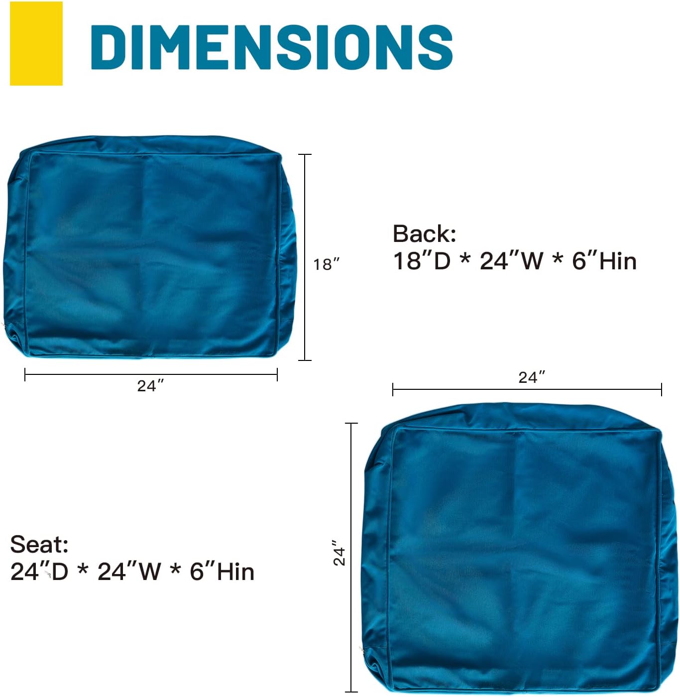 ARTPLAN Outdoor Deep Seat Slipcovers for Patio Furniture