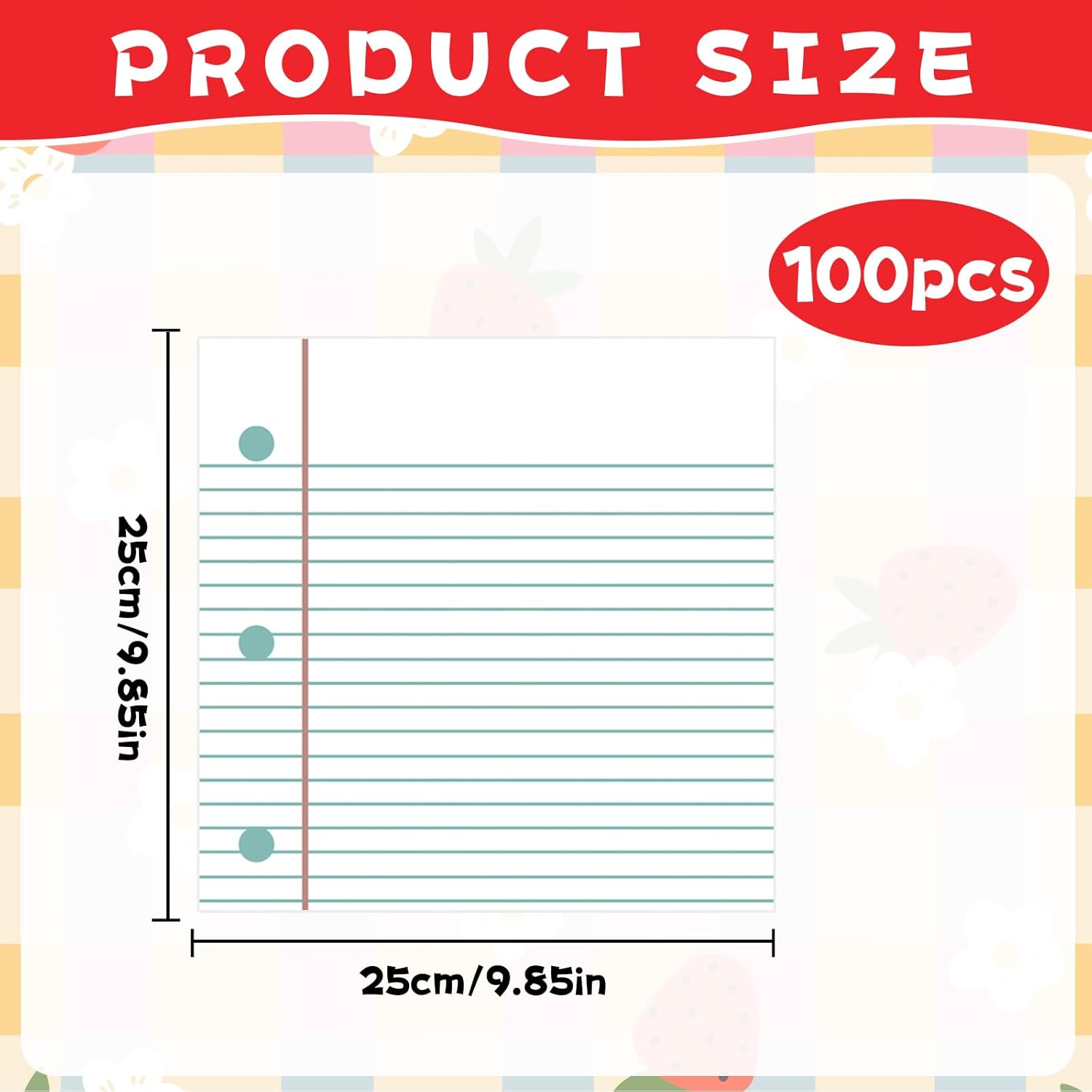 100 Pcs Notebook Shaped Disposable Napkins