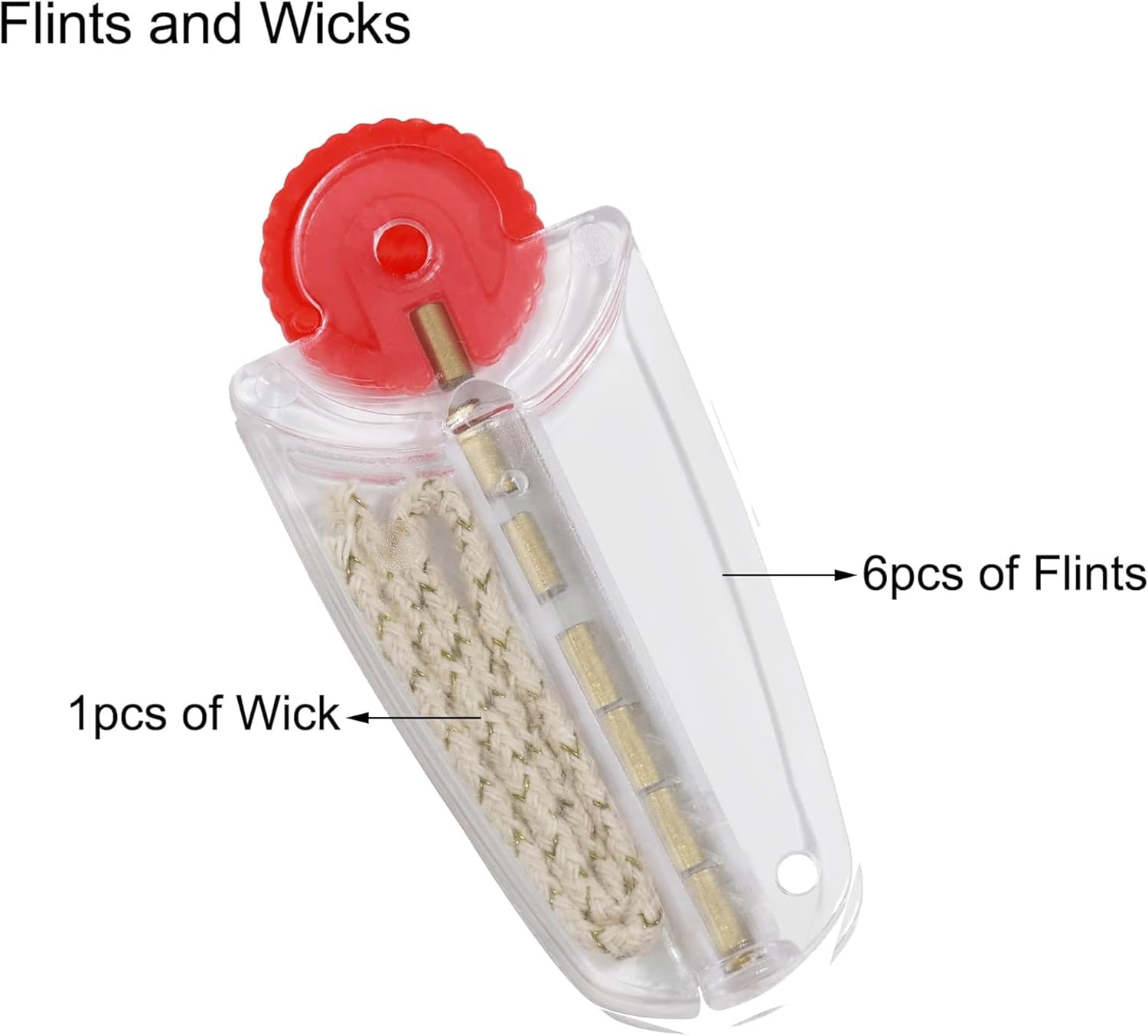 DEWEL 3 Pack Lighter Wick and Cotton Replacement