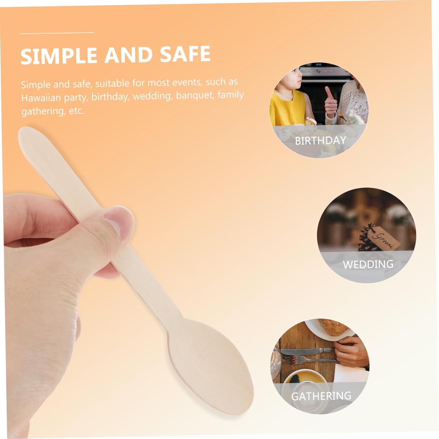 Ciieeo 6 Piece Cutlery Set for Parties Events and Gatherings