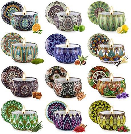 Scented Candles Gift Set 12 Pack Aromatherapy