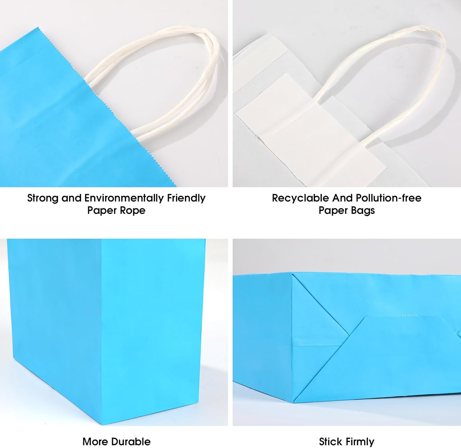 XPCARE 32Pcs Kraft Paper Gift Bags with Handles