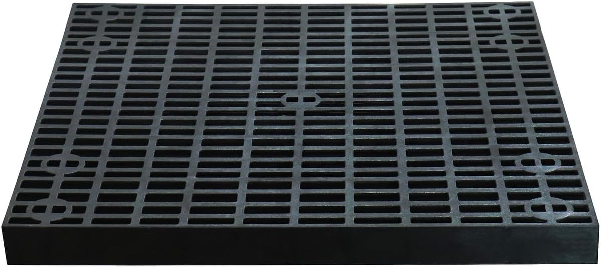 36x36 Heavy Duty Fountain Basin Grate - Black Rustproof Cuttable