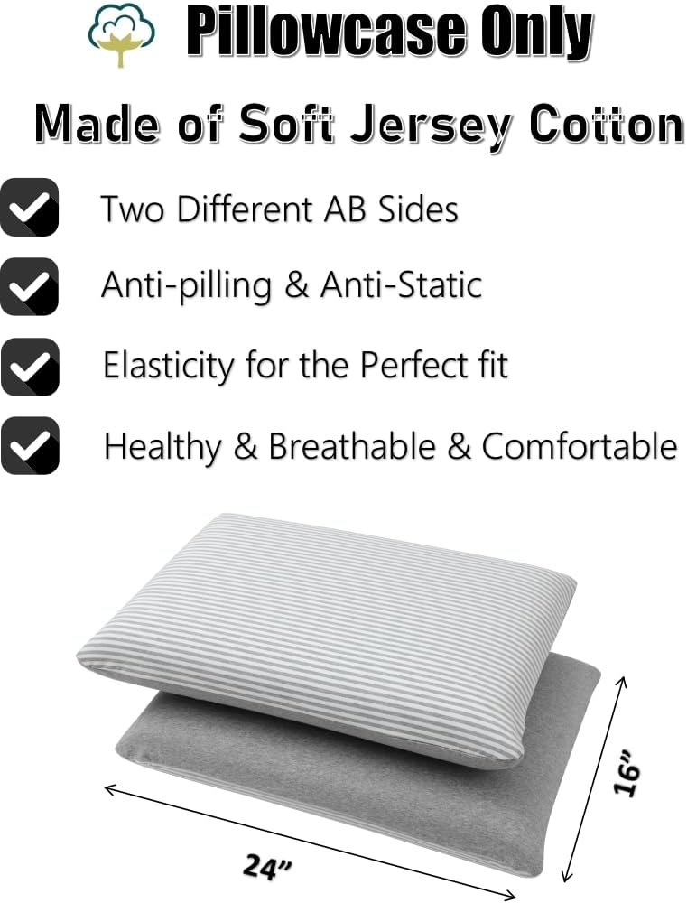 Memory Foam Pillow Protector with Cotton Cover Soft and Breathable