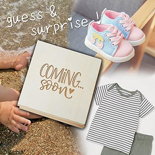 Yudarte Grandparents Baby Announcement Wood Box