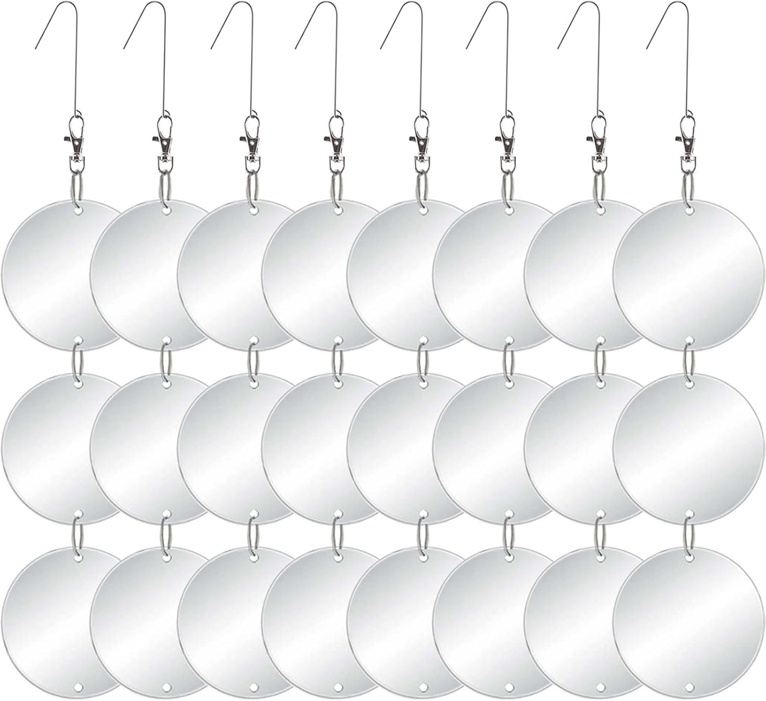 Chephon Upgraded Bird Scare Discs Set - 24 Large Reflective Discs