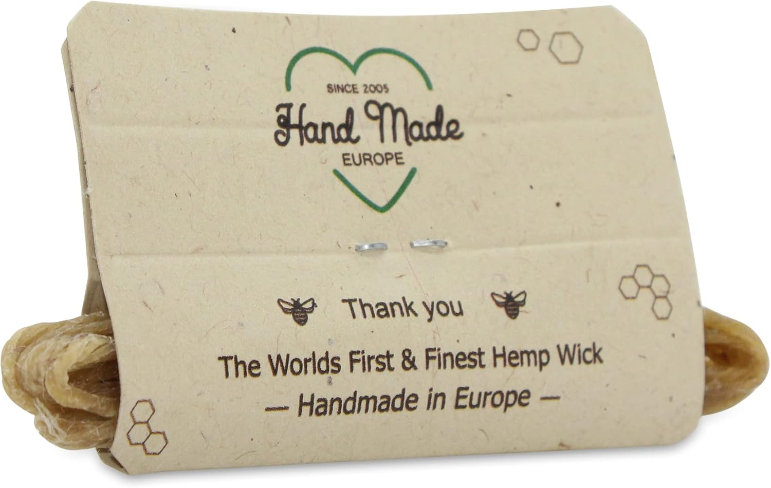 Hemplights Hemp Wick Lighter Wrapper Yellow