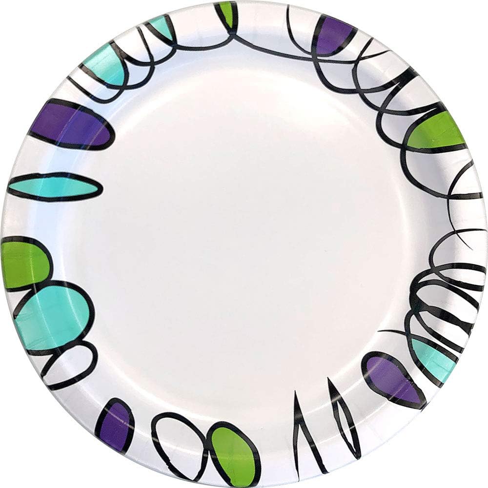 Amazon Basics Ultra Paper Plates 1006 Inch 372 Count 2 Pack