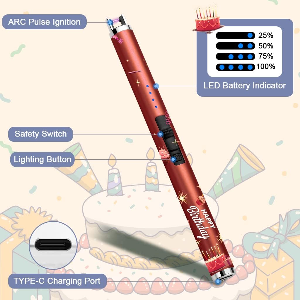 SUPRUS Flameless Arc USB Lighter with Safety Switch