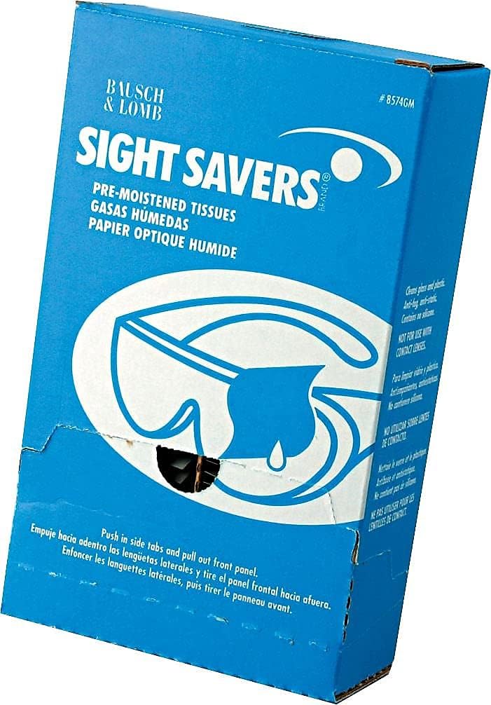 Bausch Lomb Sight Savers Lens Cleaning Wipes 100 Count